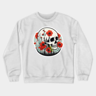 Jungle Skull Illustration Crewneck Sweatshirt